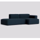 Canapé Mags Soft accoudoirs bas méridienne 256.5 cm - Hay