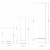 Lampe "Unbound" marbre gris / lin blanc ou toile naturelle (Plusieurs dimensions disponibles) - Gubi