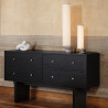 Lampe "Unbound" marbre gris / lin blanc ou toile naturelle (Plusieurs dimensions disponibles) - Gubi