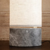 Lampe "Unbound" marbre gris / lin blanc ou toile naturelle (Plusieurs dimensions disponibles) - Gubi
