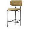 Tabouret haut "Coco" H.65 ou 75 cm assise et dossier tapissés (Plusieurs finitions disponibles) - Gubi