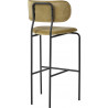 Tabouret haut "Coco" H.65 ou 75 cm assise et dossier tapissés (Plusieurs finitions disponibles) - Gubi