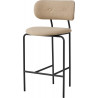 Tabouret haut "Coco" H.65 ou 75 cm assise et dossier tapissés (Plusieurs finitions disponibles) - Gubi