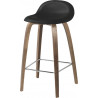 Tabouret haut "3D" H.65 ou 75 cm pieds bois (Plusieurs finitions et dimensions disponibles) - Gubi