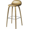 Tabouret haut "3D" H.65 ou 75 cm pieds bois (Plusieurs finitions et dimensions disponibles) - Gubi