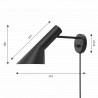 Applique AJ noir - Arne Jacobsen - Louis Poulsen