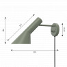 Applique AJ noir - Arne Jacobsen - Louis Poulsen