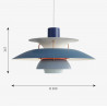 Suspension PH 5 mini blanc classique - Poul Henningsen - Louis Poulsen