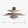 Suspension PH 5 mini blanc classique - Poul Henningsen - Louis Poulsen