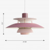 Suspension PH 5 mini blanc classique - Poul Henningsen - Louis Poulsen