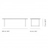 Table "70/70" Pieds métal (Plusieurs finitions et dimensions) - Muuto