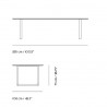 Table "70/70" Pieds métal (Plusieurs finitions et dimensions) - Muuto