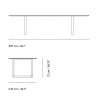 Table "70/70" Pieds métal (Plusieurs finitions et dimensions) - Muuto