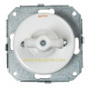 Interrupteur Rotatif Rétro Garby Colonial en porcelaine blanche encastrable - FONTINI