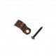 Collier de fixation marron pour tube Ø16 mm / Ø20 mm / Ø25 mm - Fontini