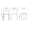 Lot de 2 Chaises / Fauteuils Outdoor "Balcony" (Plusieurs coloris et dimensions disponibles) - Hay