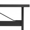 Table "Passerelle" plateau chêne ou noyer vernis (Plusieurs dimensions et coloris disponibles) - Hay