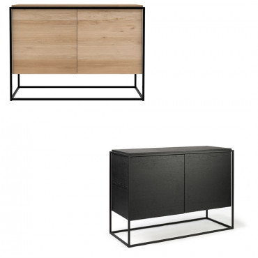 Buffet "Monolit" 2 Portes en chêne (Plusieurs finitions disponibles) - Ethnicraft