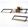 Etagère murale Noir RIBBON SHELF UP - Universo Positivo