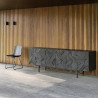 Buffet Sideboard Teck Graphic 3 portes 168 x 45 x 80cm - Ethnicraft