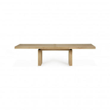 Table extensible Double en chêne ou teck - Ethnicraft