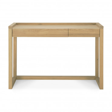 Console bureau FRAME en chêne (2 tiroirs)-Ethnicraft