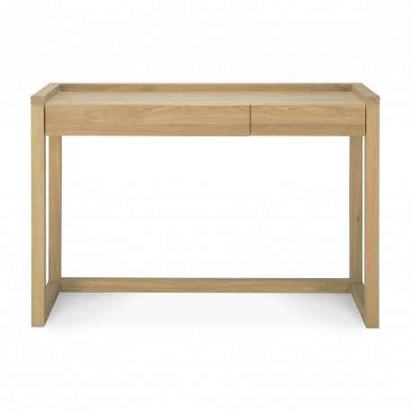 Console bureau FRAME en chêne (2 tiroirs)-Ethnicraft