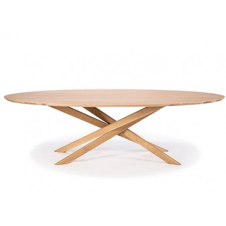 Table d'appoint en chêne ronde MIKADO - Ethnicraft
