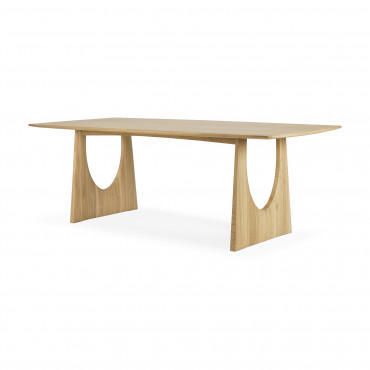 Table GEOMETRIC en chêne L.250*l.100 cm - Ethnicraft