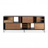 Buffet en teck OSCAR 2 portes coulissantes 3 tiroirs - Ethnicraft