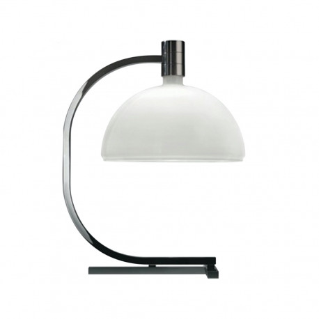 Lampe de table "AS1C" chrome / verre opalin - Nemo Lighting