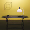 Lampe de table "AS1C" chrome / verre opalin - Nemo Lighting