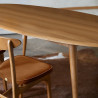 Table de repas "Ellipse" L.220*l.110 cm en frêne (Plusieurs coloris disponibles) - 366 Concept