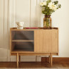 Buffet / Enfilade "1050" Small en chêne / verre (Plusieurs coloris disponibles) - 366 Concept