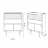 Buffet / Enfilade "1050" Small en chêne (Plusieurs coloris disponibles) - 366 Concept