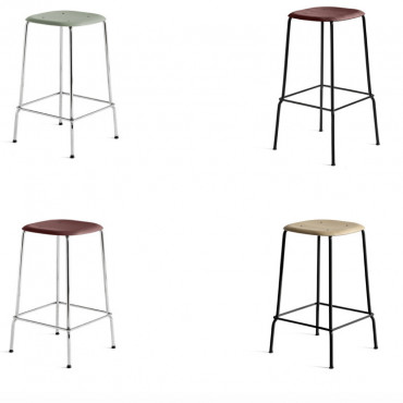 Tabouret Haut "Soft Edge 80" (Plusieurs dimensions et coloris disponibles) - HAY