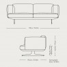 Canapé 2 places "Inland AV22" L.179 cm (Plusieurs coloris disponibles) - &Tradition
