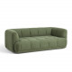 Canapé 2 places QUILTON L.214*P.109*H.72 cm Tissu Linara 100 - Hay