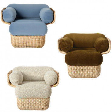 Fauteuil "Basket Chair" en rotin (Plusieurs coloris disponibles) - Gubi