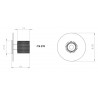 Applique plafonnier In The Sun diam 19cm (Plusieurs finitions disponibles)-DCW Editions