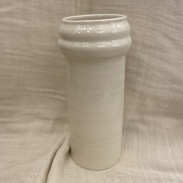 Vase "Colonne" en grès coloris ivoire (Plusieurs dimensions disponibles) - Eve Schneider
