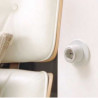 Bouton poussoir Rotatif "Do" en porcelaine blanche pose en saillie (Plusieurs options disponibles) - Fontini