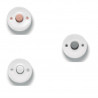 Bouton poussoir à push "Do" en porcelaine blanche pose en saillie (Plusieurs options disponibles) - Fontini