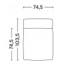 Canapé modulable Mags Soft accoudoirs bas combinaison N°3 L. 256,5 cm - Hay