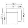 Canapé modulable Mags Soft accoudoirs bas combinaison N°3 L. 256,5 cm - Hay