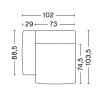 Canapé modulable Mags Soft accoudoirs bas combinaison N°3 L. 256,5 cm - Hay