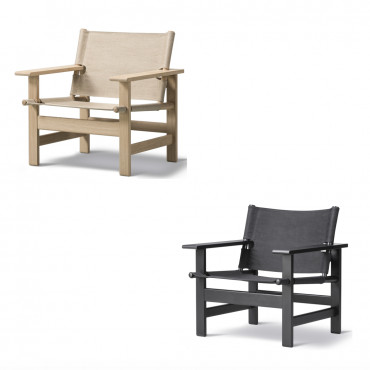 Fauteuil "Canvas Chair" en chêne (Plusieurs coloris disponibles) - Fredericia