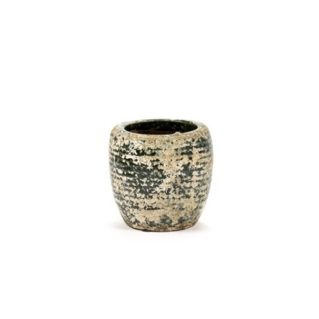 Cache pot en grès REPTILE M vert - Serax
