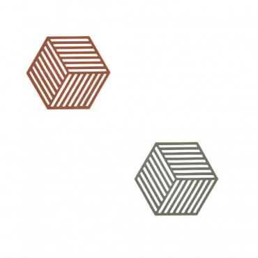 Dessous de plat "Hexagon" en silicone (Plusieurs coloris disponibles) - Zone Denmark