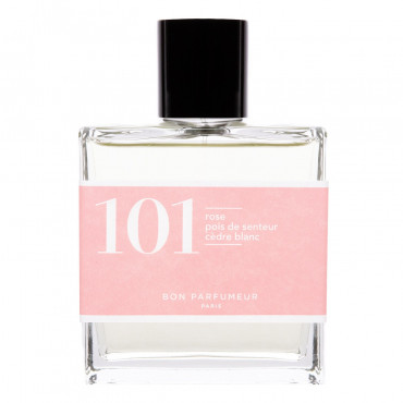 L'Eau de parfum 101 à la rose, au pois de senteur et au cèdre blanc - Bon Parfumeur